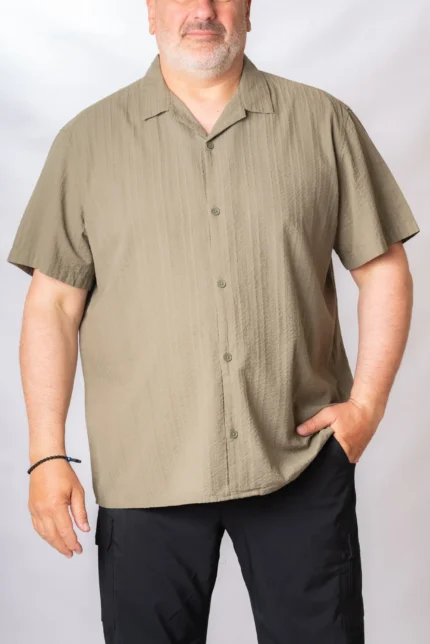 ΠΟΥΚΑΜΙΣΟ ΧΑΒΑΝΕΖΙΚΟ Κ/M JACK & JONES  ΒΑΜΒΑΚΕΡΟ ΓΚΟΦΡΕ.